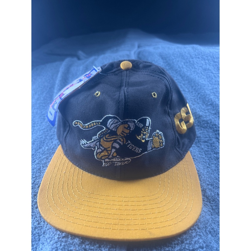 The Game USA Made Baseball Cap Black Gold Tigers‎ GSI Snapback Hat OSFM